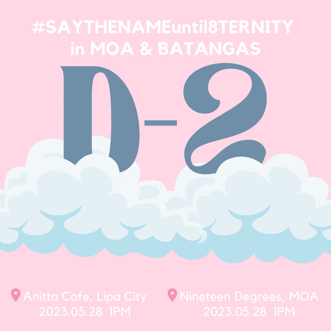 teamkidultph's tweet photo. Tick tock on the clock!! Would you look at that? 2 days left until we celebrate SEVENTEEN 8th Anniversary in MOA and Batangas with our co-carats! ☁️🤍 Super excited to have 8finity fun while we #SAYTHENAMEuntil8TERNITY 😉

See you soon, kidults! 🫶🏻 https://t.co/HAoy4QgNdS