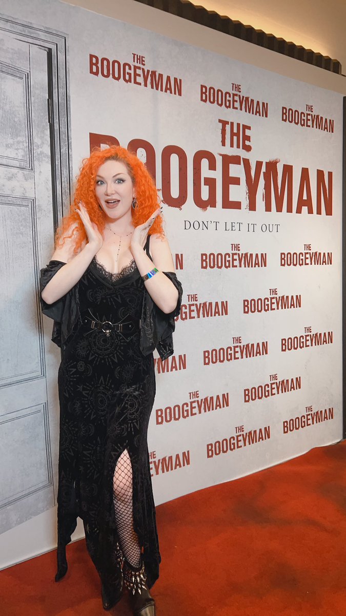 Saw #TheBoogeyman tonight and it was so good! Lots of great jumpscares (I screamed so loud 🫠) super chills and a fantastic story! Thanks so much to @Vamp for the invite! Def check it out when it hits theaters if you love horror!