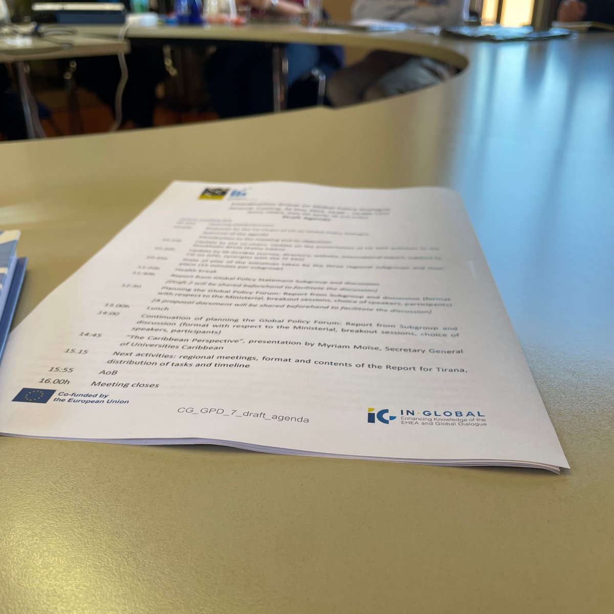IN_GLOBAL_EHEA's tweet photo. ✍️🏼Much on the agenda of today's hybrid #EHEA 7th Coordination Group on #GlobalPolicyDialogue Meeting taking place in 🇮🇹Rome. One more big step towards the Tirana 2024 Global Policy Forum and the Global Policy Statement ⏩ https://t.co/w9vufQ7pS0