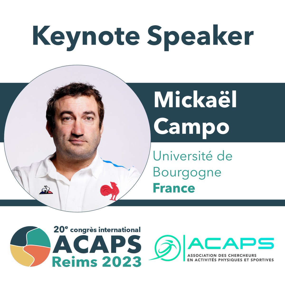 ACAPS Reims 2023 (@acaps2023) on Twitter photo Conférence invitée # 5
Pr. Mickaël Campo (@univbourgogne) proposera une conférence au congrès de l'ACAPS 2023 à Reims. Plus d'info sur : acaps2023.sciencesconf.org
<a href="/LaboratoirePsms/">Laboratoire PSMS</a>
<a href="/StapsAres/">ARES : Association Rémoise des Étudiants en STAPS</a>
<a href="/universitereims/">Université de Reims Champagne-Ardenne</a>
<a href="/ACAPS_asso/">ACAPS</a>
<a href="/VilledeReims/">Ville de Reims</a>
<a href="/regiongrandest/">Région Grand Est</a>
<a href="/acaps2023/">ACAPS Reims 2023</a>
<a href="/GrandReims/">Grand Reims</a> Conférence invitée # 5
Pr. Mickaël Campo (@univbourgogne) proposera une conférence au congrès de l'ACAPS 2023 à Reims. Plus d'info sur : acaps2023.sciencesconf.org
<a href="/LaboratoirePsms/">Laboratoire PSMS</a>
<a href="/StapsAres/">ARES : Association Rémoise des Étudiants en STAPS</a>
<a href="/universitereims/">Université de Reims Champagne-Ardenne</a>
<a href="/ACAPS_asso/">ACAPS</a>
<a href="/VilledeReims/">Ville de Reims</a>
<a href="/regiongrandest/">Région Grand Est</a>
<a href="/acaps2023/">ACAPS Reims 2023</a>
<a href="/GrandReims/">Grand Reims</a>