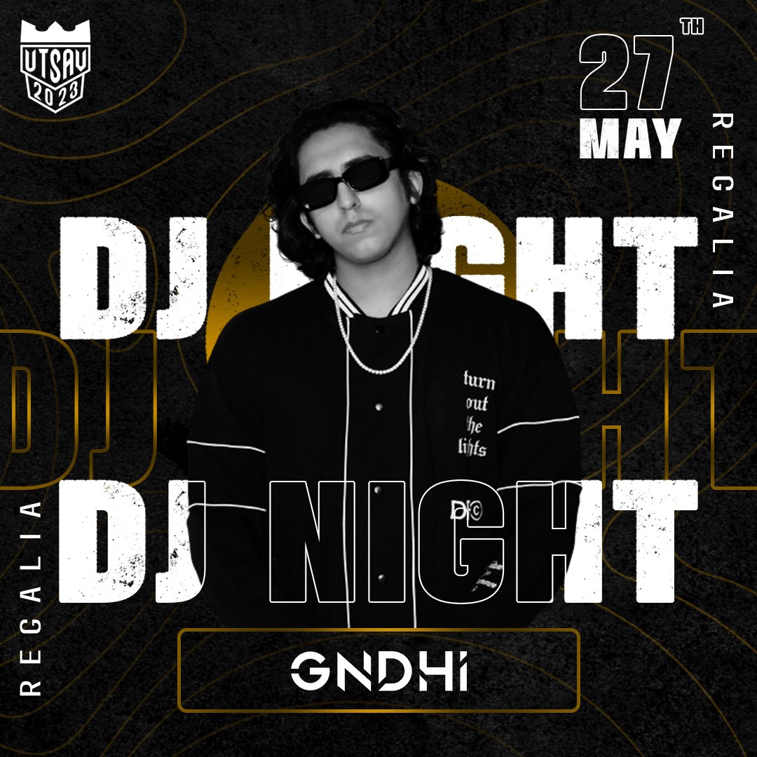 bmsce_utsav's tweet photo. Get ready for an explosive night tomorrow because DJ GNDHI is in the house 💥

#utsavroyale #festivaloffaith #utsav2023 https://t.co/ErbELfQMQh