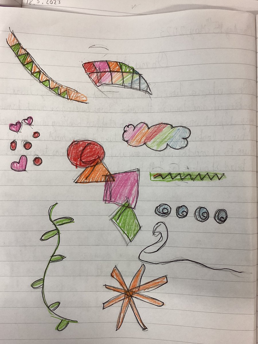 MissMorrisCPS's tweet photo. @Giglets here are our entries for the mindfulness competition. We really enjoyed last weeks interactive storytelling event!📖🖍 (1/2) @MrsFletcherCPS https://t.co/X07o4tEWOz