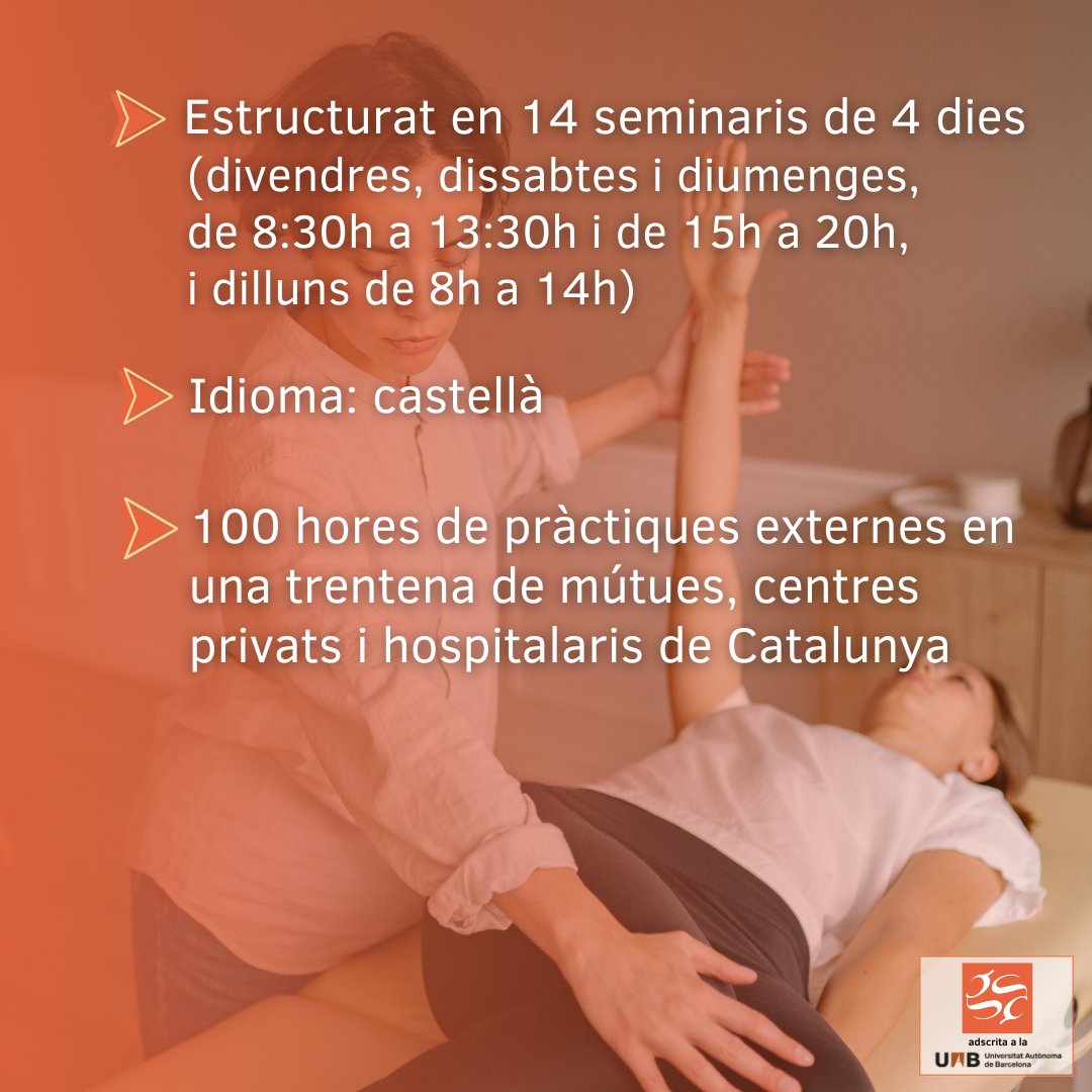 Les Escoles Universitàries Gimbernat tenen una experiència de més de 30 anys en l'osteopatia, una disciplina basada en la relació existent entre l'estructura musculoesquelètica i les funcions del sistema nerviós. 
Anima't a formar-te en Osteopatia a Gimbernat!
#osteopatia #master