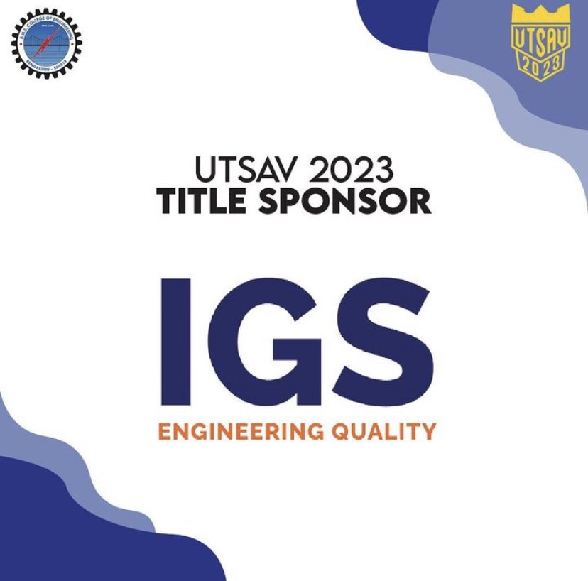 bmsce_utsav's tweet photo. IGS India has been a pioneer in offering Quality Engineering Solutions to the Fortune 500 Product companies🌍

With the tag line, "Redefining Quality to Elevate Technology Experiences" we're happy to have @igs_india as the title sponsor for UTSAV'23 ✨

#utsavroyale #utsav2023 https://t.co/lmHiuHNbae