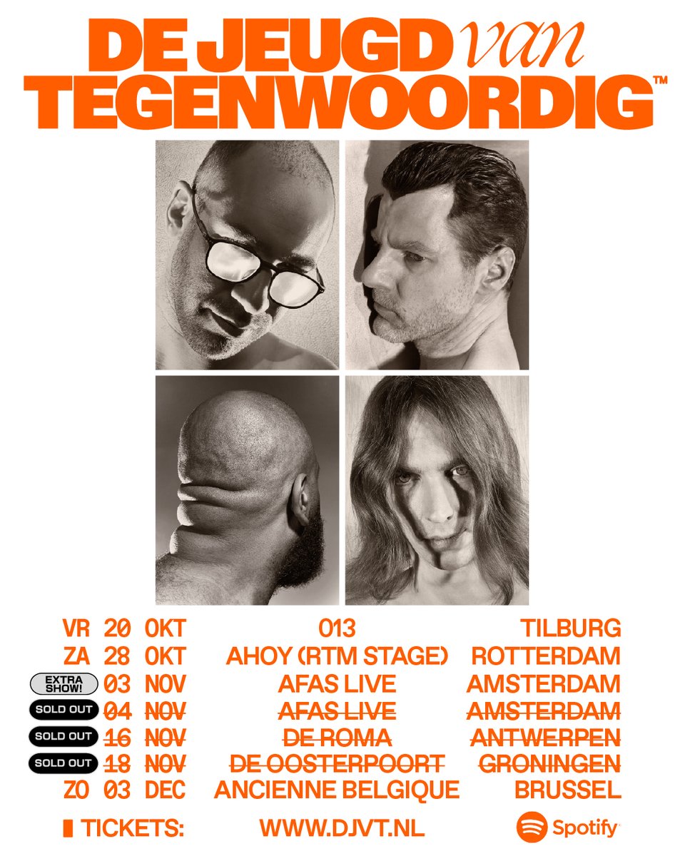 GOED NIEUWS! DE TICKETSLUIZEN ZIJN GEOPEND. TAG IEMAND DIE DIT MOET WETEN EN GA NAAR DJVT.NL OM DEZE TOUR NIET TE MISSEN!