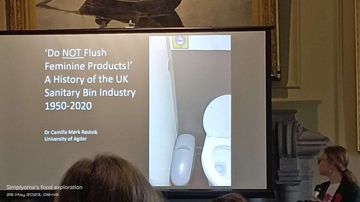 Omoye Akhagba (@simplyoma) on Twitter photo Do you know the history of the sanitary bin?
@CRostvik presenting at the #MRN2023 <a href="/menstruationRN/">Menstruation Research Network</a> Do you know the history of the sanitary bin?
@CRostvik presenting at the #MRN2023 <a href="/menstruationRN/">Menstruation Research Network</a>