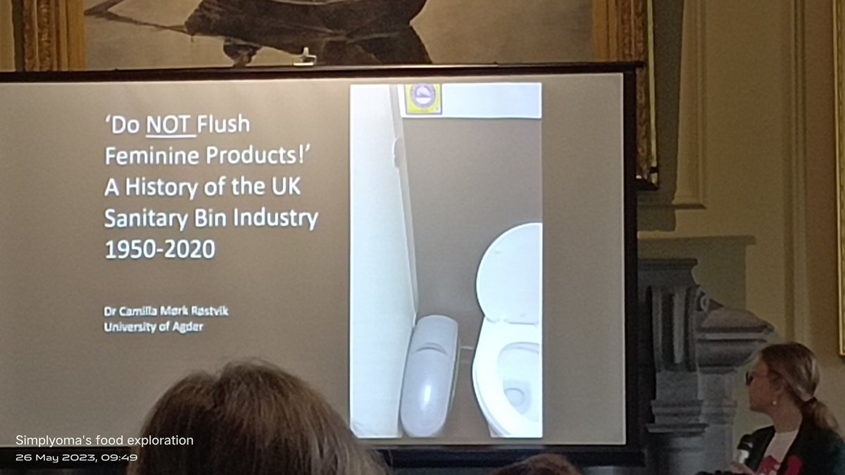 Do you know the history of the sanitary bin? 
@CRostvik presenting at the #MRN2023 @menstruationRN