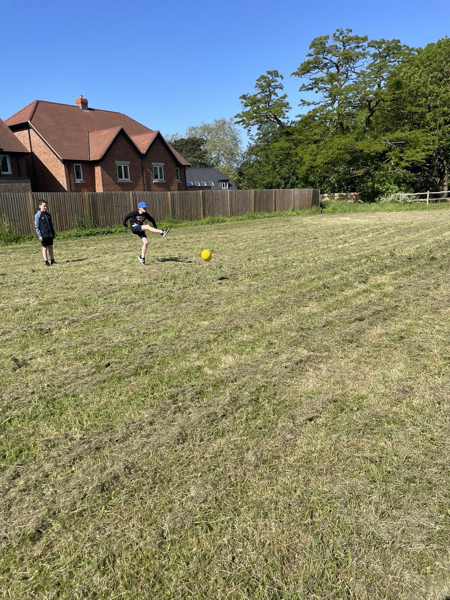 st_thomas321's tweet photo. A little bit of recreation time in the glorious sunshine before our final morning of activities #football #rugby #sunshine #blueskies https://t.co/2rfwyNkM6B