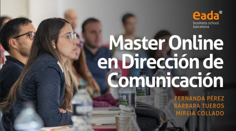 📌 Conoce la experiencia única que se vive en el #MasterOnline en Dirección de #Comunicación de EADA a través de la opinión de tres participantes actuales que han coincidido en el módulo presencial de habilidades directivas en el campus de Collbató. 👉 hubs.la/Q01RjV2H0