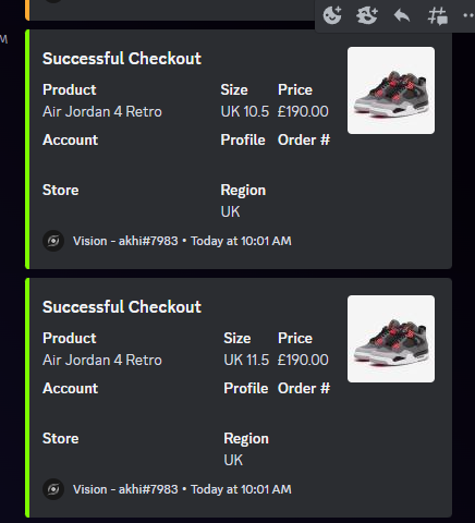 Success posted!