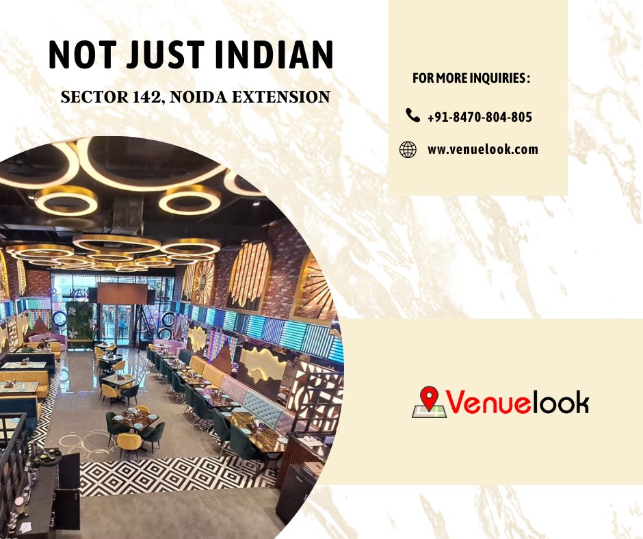 Not Just Indian, Sector 142, Noida is a great place to host an intimate gathering.  
Check out and get the best quotes at:
venuelook.com/noida/mezza-ni…
.
.
.
.
.
#wedding #partyplanning #events #eventplanner #venuelookindia #corporatevenue #hotel #eventvenue #socialeventsvenue