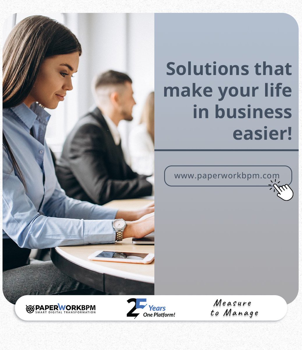 paperworkbpmuk's tweet photo. Embrace digital technology and optimize your business operations for greater productivity, efficiency, speed, and customer satisfaction with PaperWork BPM!

Contact us to request your demo: 
https://t.co/wV6hHJFm1m

#digitaltransformation #bpm #ecm #LowCode #workflowautomation https://t.co/OnpQ38LG0N