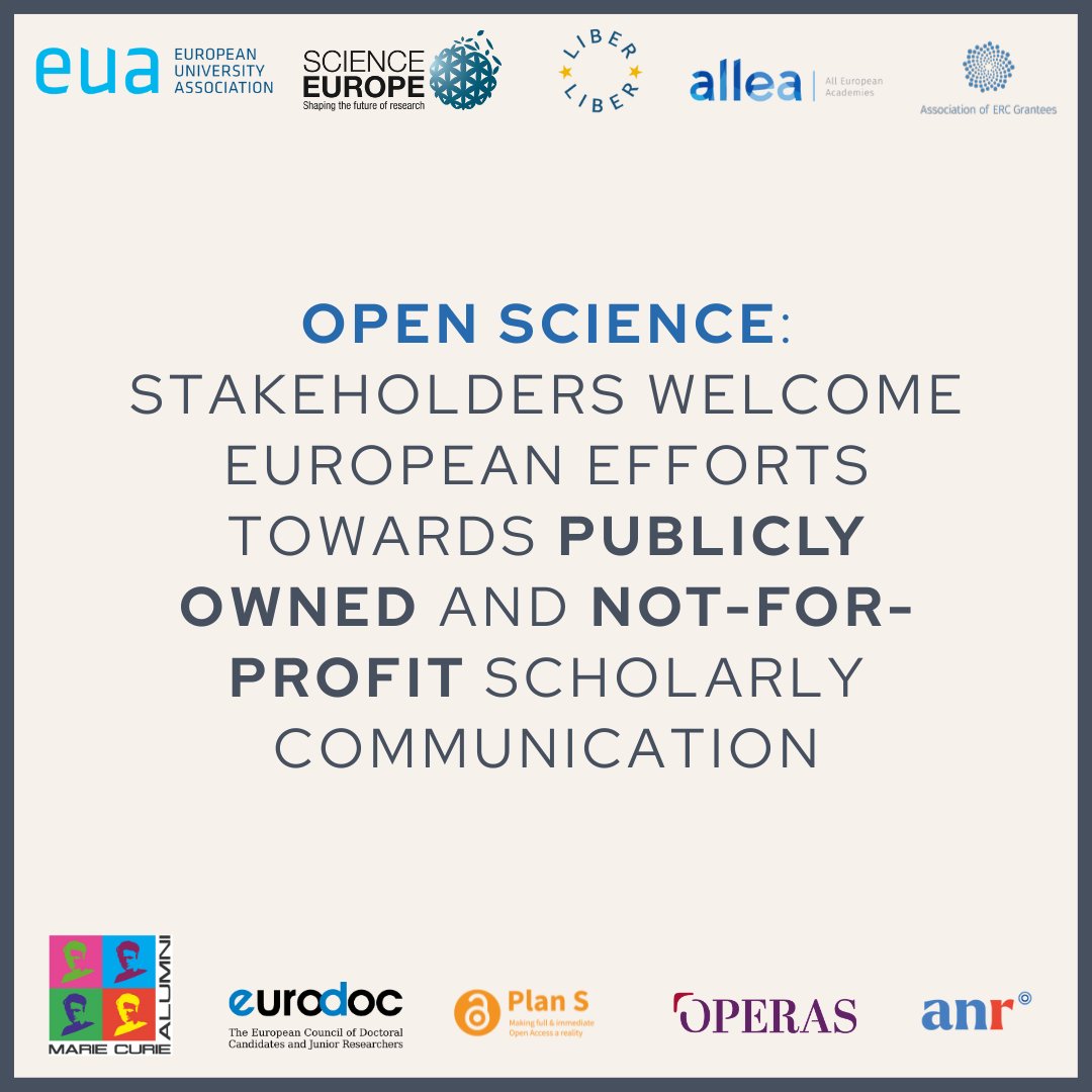 Joint statement welcomes #COMPET conclusions on high-quality, transparent, open, trustworthy, and equitable scholarly publishing: Publicly funded research and its results should be immediately and openly available to all 
operas.hypotheses.org/6372
#OpenAccess #research #scholcomm