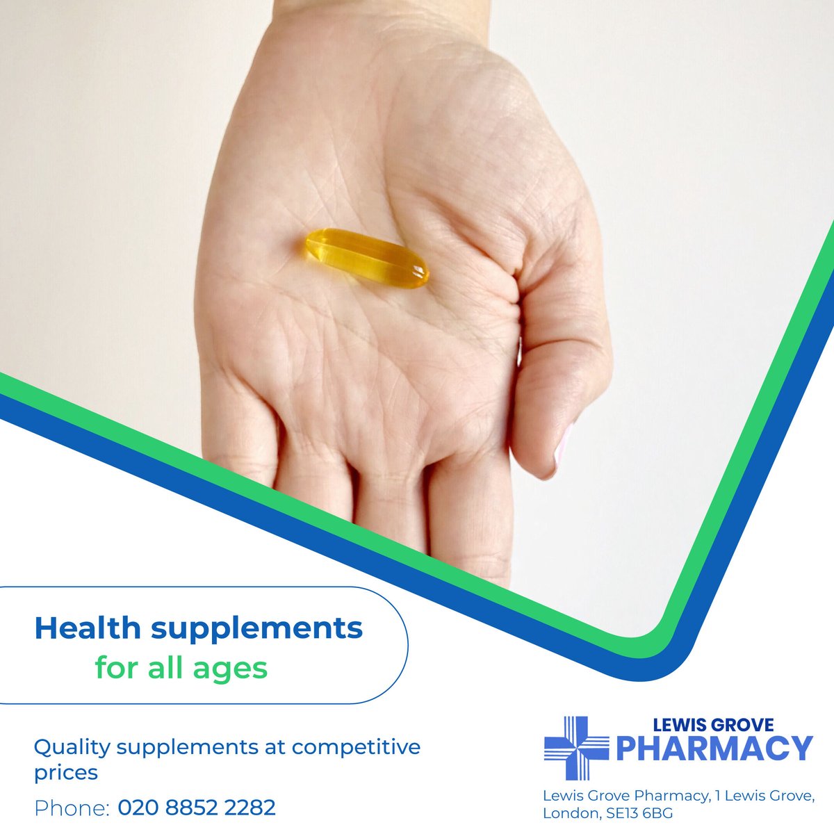 We stock a fantastic range of vitamins and minerals at our pharmacy for all ages. Speak to a member of staff to find the right supplements for you.

#Vitamins #minerals #supplements #health #wellbeing #immune #boost #multivitamins #healthfoods  #lewisham #Lewishamborough #SE13