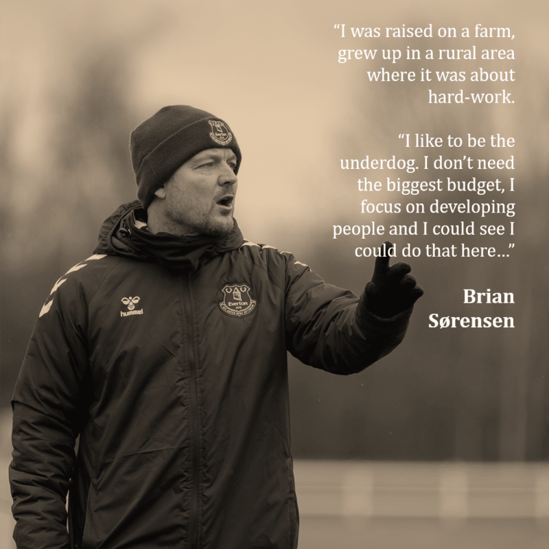 RichJLaverty's tweet photo. The inside story of Everton's bounce back season.

I went to Finch Farm earlier this week to sit down with head coach Brian Sørensen and several players, watch training and find out what the Dane has done to change the results, the mindset and the mentally at Everton.