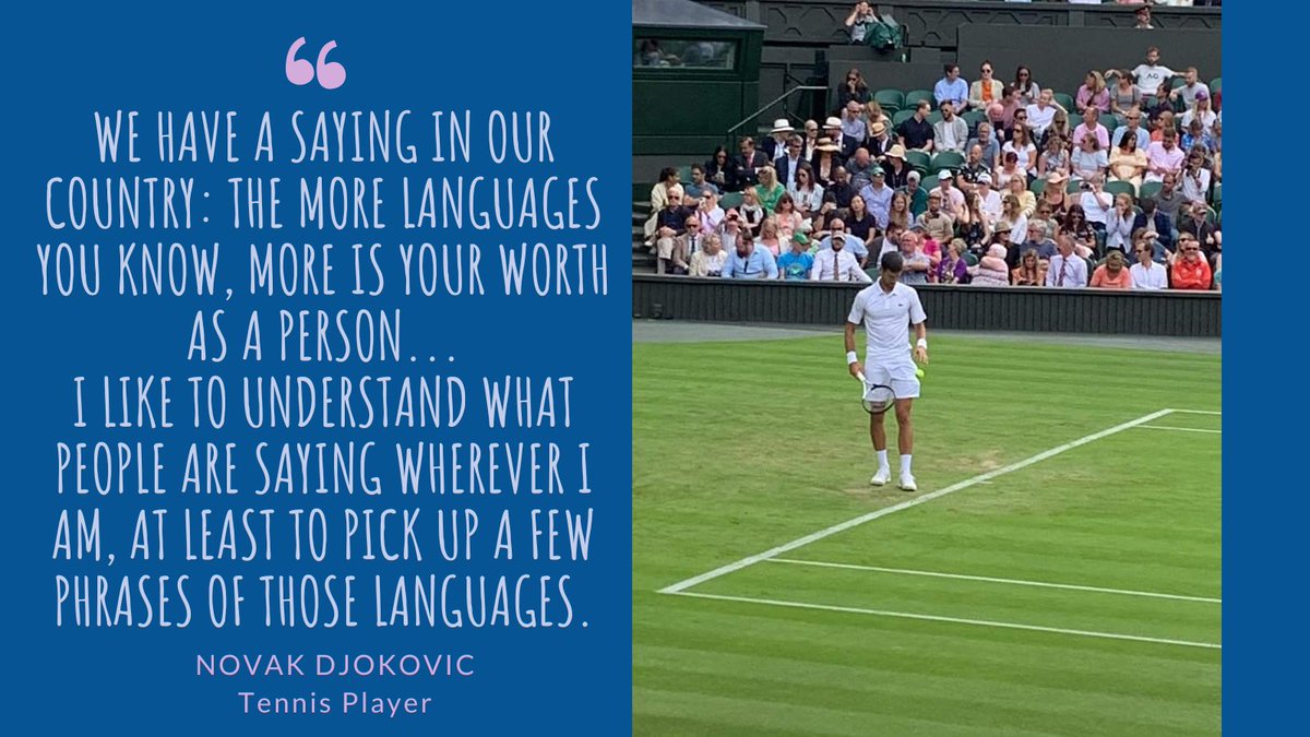 scottishcilt's tweet image. The French Open has begun. Polyglot tennis player Novak Djokovic believes speaking to people in their native tongue shows respect & earns trust. It's why language skills are a valuable asset in business. Discover #careerswithlanguages in our #DYW toolkit. loom.ly/r3uQJSY