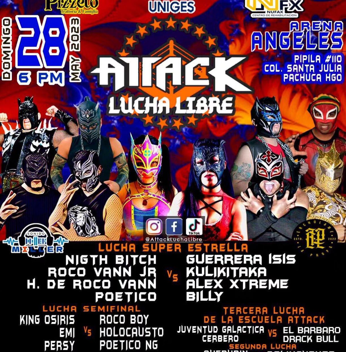 #LuchaLibre #LuchaLibreMexicana próximos eventos