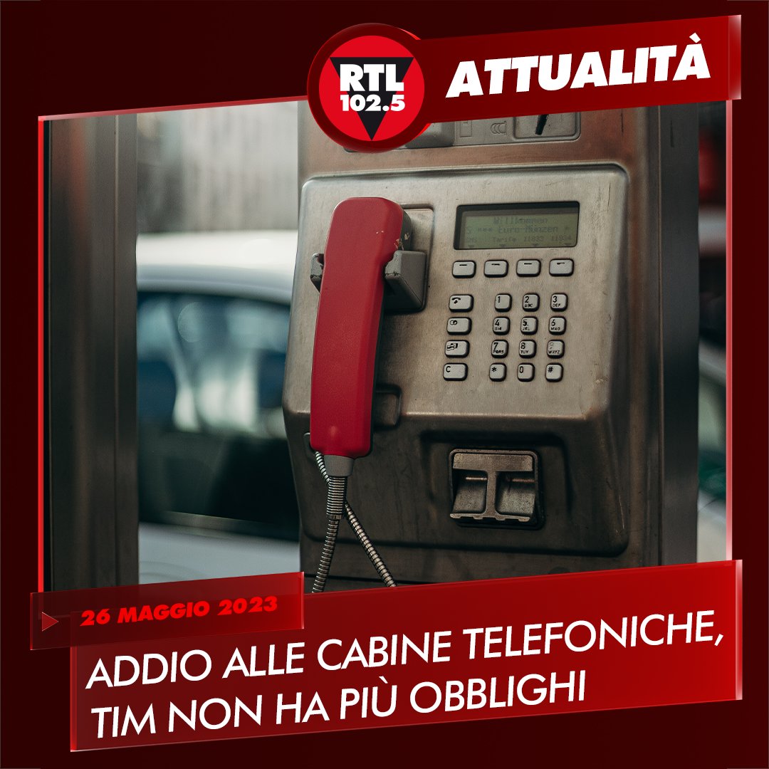 📞 Addio alle #cabinetelefoniche. Le 16 mila postazioni pubbliche saranno progressivamente rimosse e resteranno solo quelle che si trovano in ospedali, caserme, carceri, o in zone remote dove non arriva segnale. L'ok della dismissione dato a Tim da parte dell'Agcom