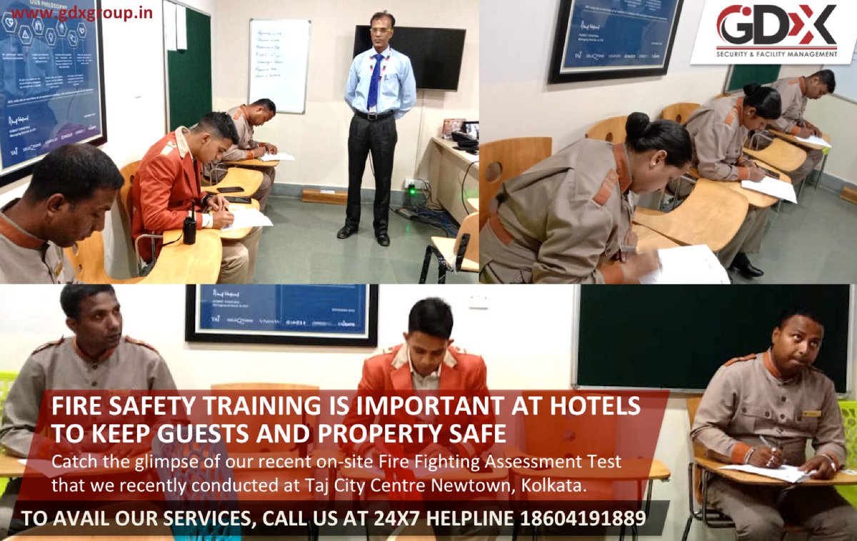 GDXGroup recently carried out Fire Fighting Assessment Test at Taj City Centre New Town, Kolkata#GDXuniqueservices #SecurityServices #GDXtraining #FacilityManagement
#IntegratedFacilityManagementServices #TajCityCentreNewTownKolkata #IHCL #TajHotels #TajGroup#HospitalityIndustry