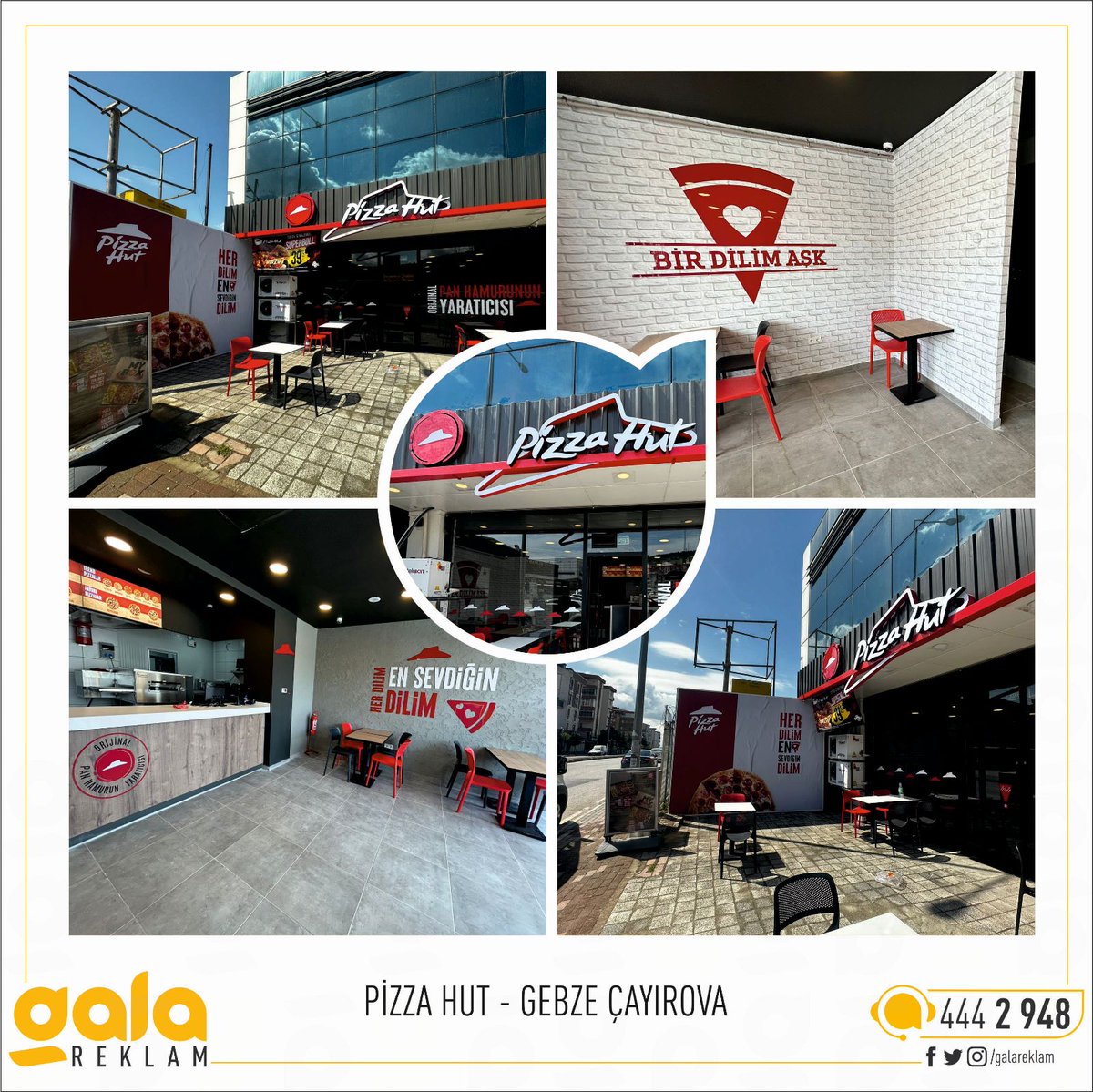 Tabela ve reklam uygulamaları Gala Reklam kalitesi ile tamamlanmıştır.

#tasarim #dizayn #totem #cephe #aracgiydirme #fuar #stand #uygulama #mimaridekorasyon #mimaritasarim #ghali

#sign #design #design #arcfashion #stand #application #architecture #advertising_insta