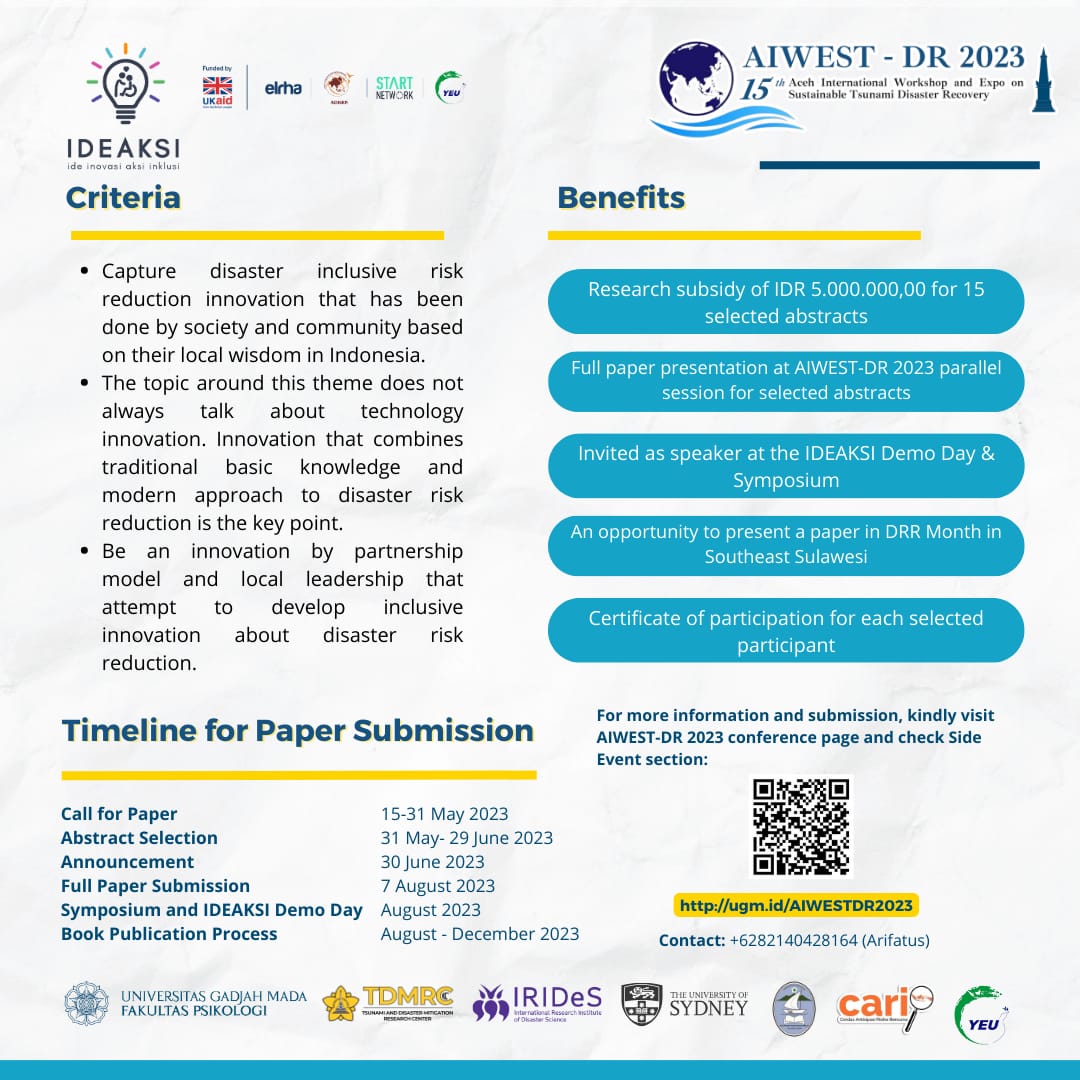 Do you have a story to tell? Submit here: ugm.id/AIWESTDR2023