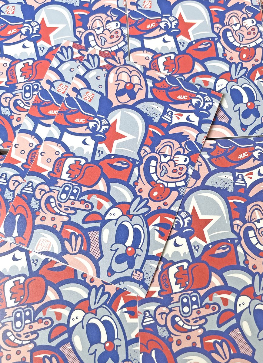 FlyingFortress_'s tweet image. colab sticker thing...
"4UC - 4 URBAN CHARACTERS"

instagram.com/kozgalerie/

we will also have a limited print edition of the design to be released next week!

#teddytroops #limitededition #stickergame #colabstickers #4urbancharacters