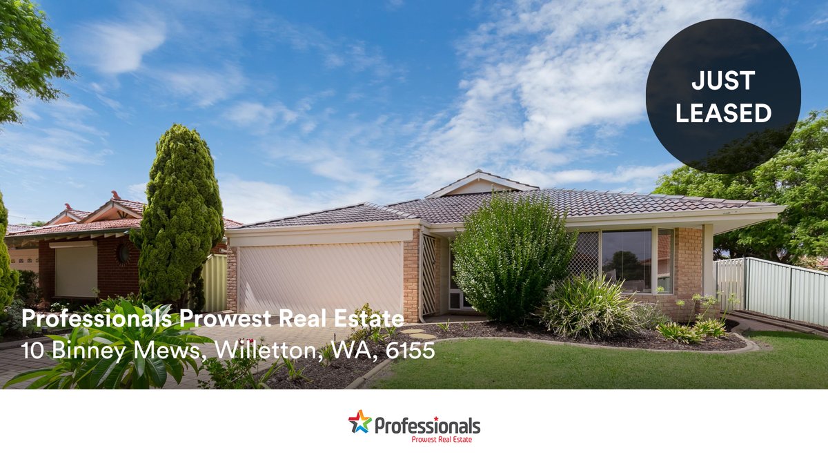 Prowest_RE's tweet image. 🛌 4 🛀 2 🚘 2
📍 10 Binney Mews, Willetton, WA, 6155

Our latest leased rental on RateMyAgent

rma.reviews/O2FCwxQoMTJH

...
#ratemyagent #realestate #Professionals_Prowest_Real_Estate