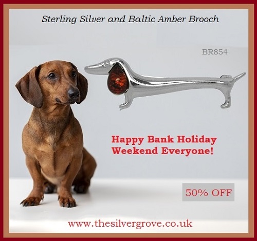 Happy Bank Holiday Weekend! Baltic Amber and Sterling Silver Brooch BR854 Now 50% OFF SALE!
thesilvergrove.co.uk
#balticamberjewellery #dogbrooch #ambersilverbrooches #amberjewellery  #happybankholiday #summerjewellery #birthdayjewellery #lovedogs #lovenature  #thesilvergrove