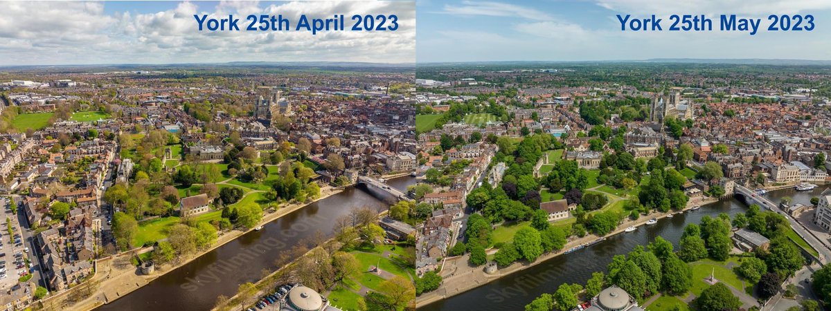 York, 25th April and 25th May... What a difference a month makes, 720 little hours.
#york #yorkuk #beautifulyork