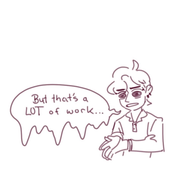 the constant struggle of idea vs having to make the thing