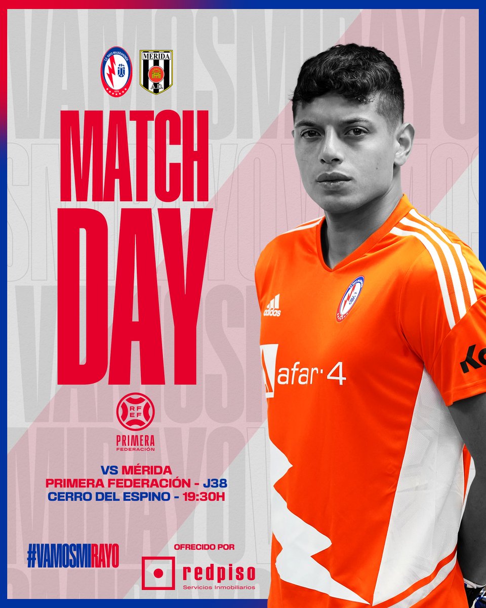 ⚽️ ¡𝐏𝐀𝐑𝐓𝐈𝐃𝐎 𝐃𝐄𝐂𝐈𝐒𝐈𝐕𝐎!
🗣️ 𝐇𝐎𝐘 𝐉𝐔𝐆𝐀𝐌𝐎𝐒 𝐓𝐎𝐃𝐎𝐒

#RayoMajadahondaMérida
#VamosMiRayo⚡️