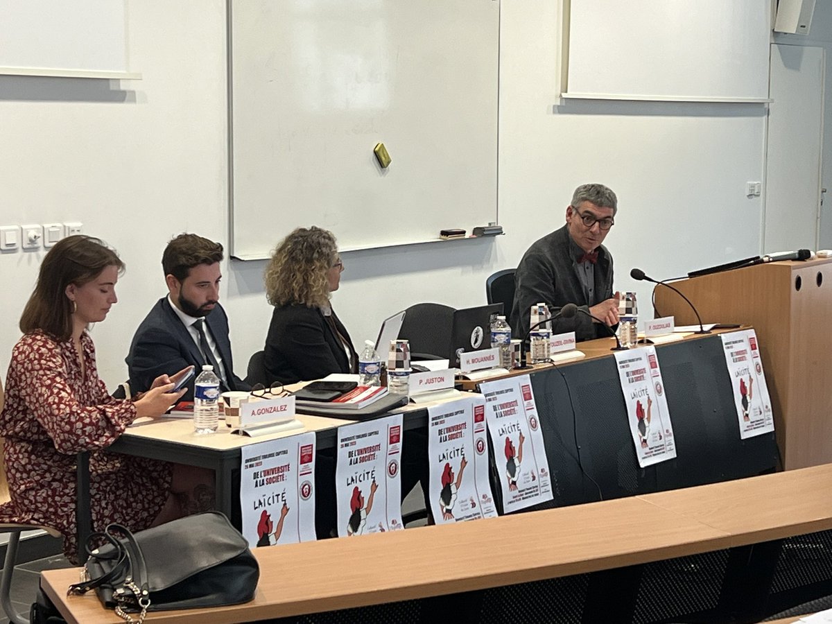 SLaicite's tweet photo. Le colloque Laïcité a commencé ! Merci @Fac_droit_tlse et @UTCapitole https://t.co/pDeTjDHLmQ