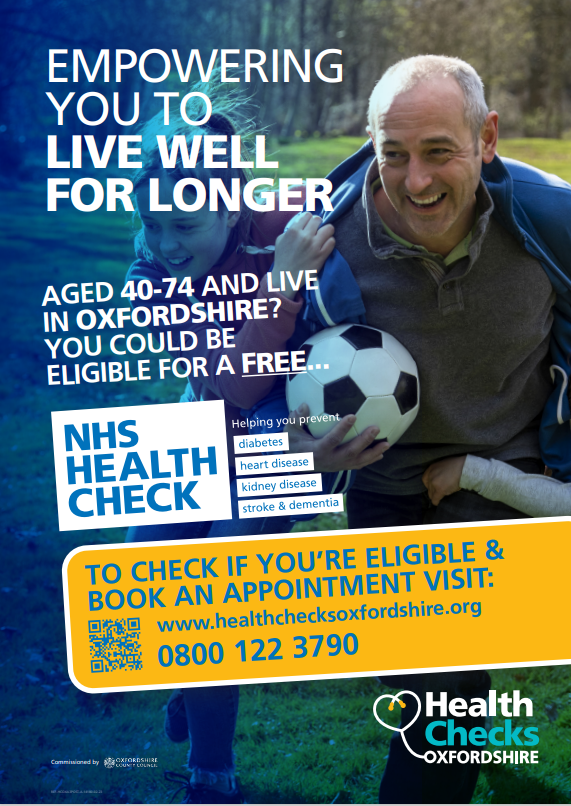 sunshinecentre_'s tweet photo. Free NHS Health checks are currently being delivered at The Sunshine Centre. You could be eligible. Visit https://t.co/XNWTb9JE7l or call 08001223790 to check and book.

#nhs #freehealthcheck #healthcheck #oxfordshire #banbury #over40 https://t.co/FZhTbXsJ6t