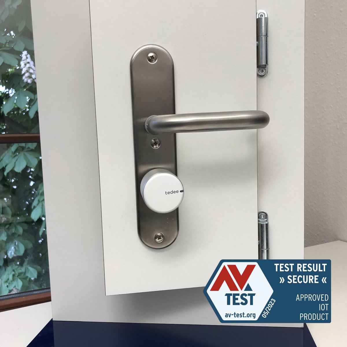 iottestsorg's tweet photo. Recertified! The @tedee_smartlock system consisting of tedee Lock, tedee Bridge and the brand new tedee GO gets awarded with the AV-TEST "Approved IoT Product" certificate for the third time!

Congratulations!

https://t.co/4E8v3ZWMTM

#IoTSecurity #smarthome https://t.co/KZiEZsrJze