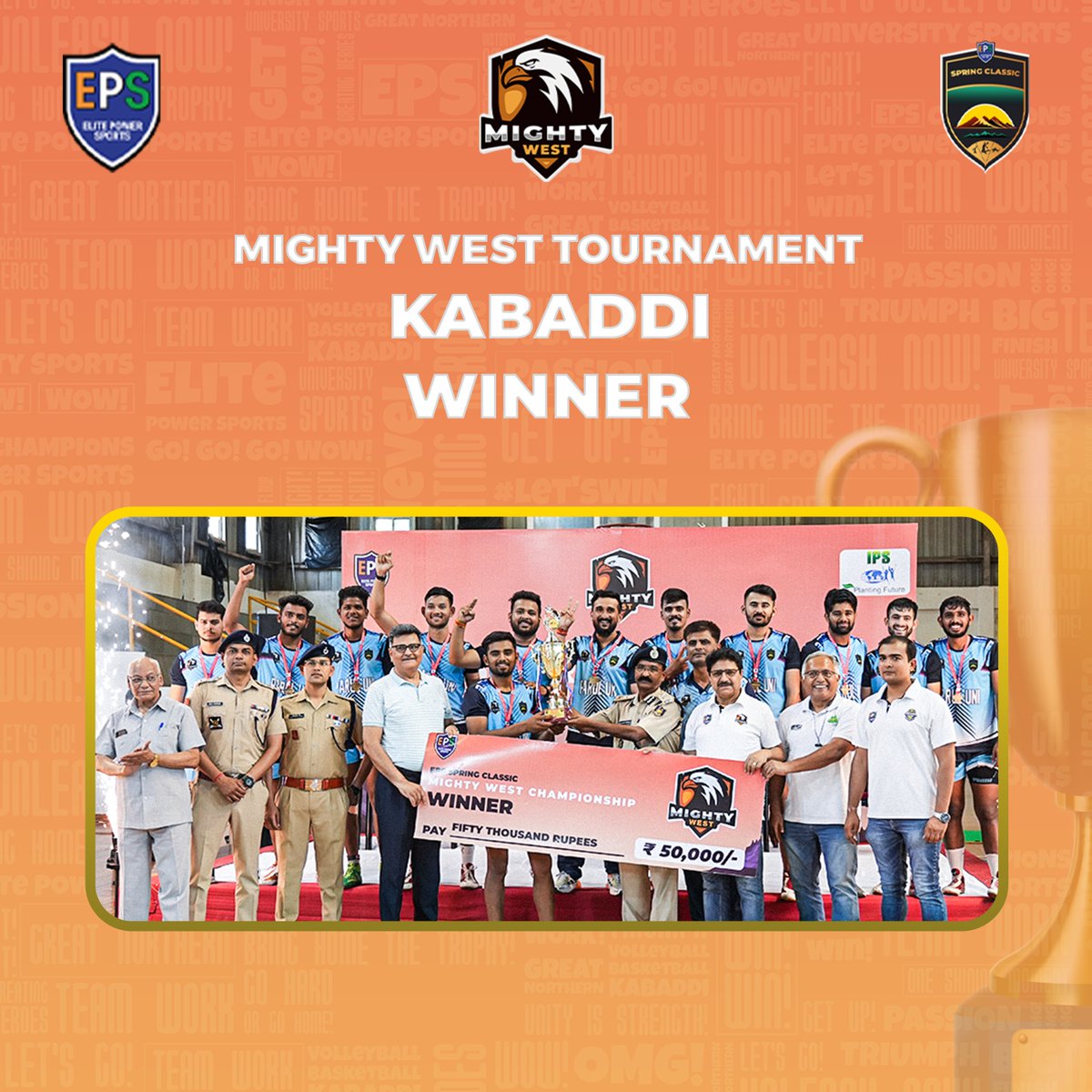 Team Parul University won the Elite Power Sports Mighty West Kabbadi Tournament by winning over Team LNIPE.
#elitepowersports #MightyWestTournament #kabaddi #kabaddiindia #sports #sportsinIndia