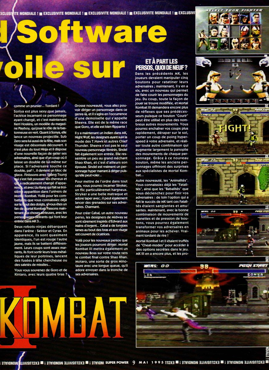 AllmightoFranky's tweet photo. #Supow qui nous dévoile enfin l'excellent #MortalKombat3!! https://t.co/LI5kJYJ7Jd