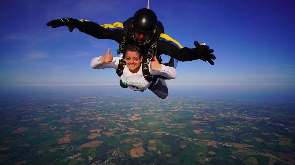 As part of our house point system we raise money for our selected local charities through events across the year. Mrs Seavers went above and beyond and skydived!! Raising £400 for <a href="/CHSW/">Children's HospiceSW</a> AMAZING! <a href="/AspireAcademies/">Aspire Academy Trust</a> @piratefm <a href="/StAustellVoice/">St Austell Voice</a>