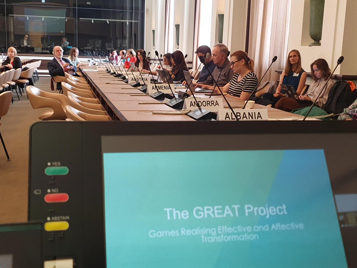 The GREAT project <a href="/GREATProjectGG/">GREAT Project</a> ; We presented today to one of the UN committees ! International Knowledge Exchange and reach !