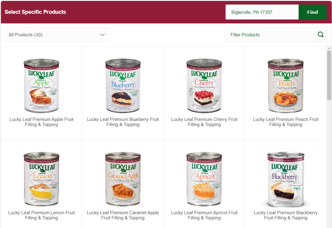 luckyleaf's tweet image. We've made it easier than ever to find your favorite Lucky Leaf products in a retailer near you! Our updated Find Retailers page is easier to use, and even lets you submit a product request form if you don't find the product that you're looking for nearby. luckyleaf.com/find-retailers/