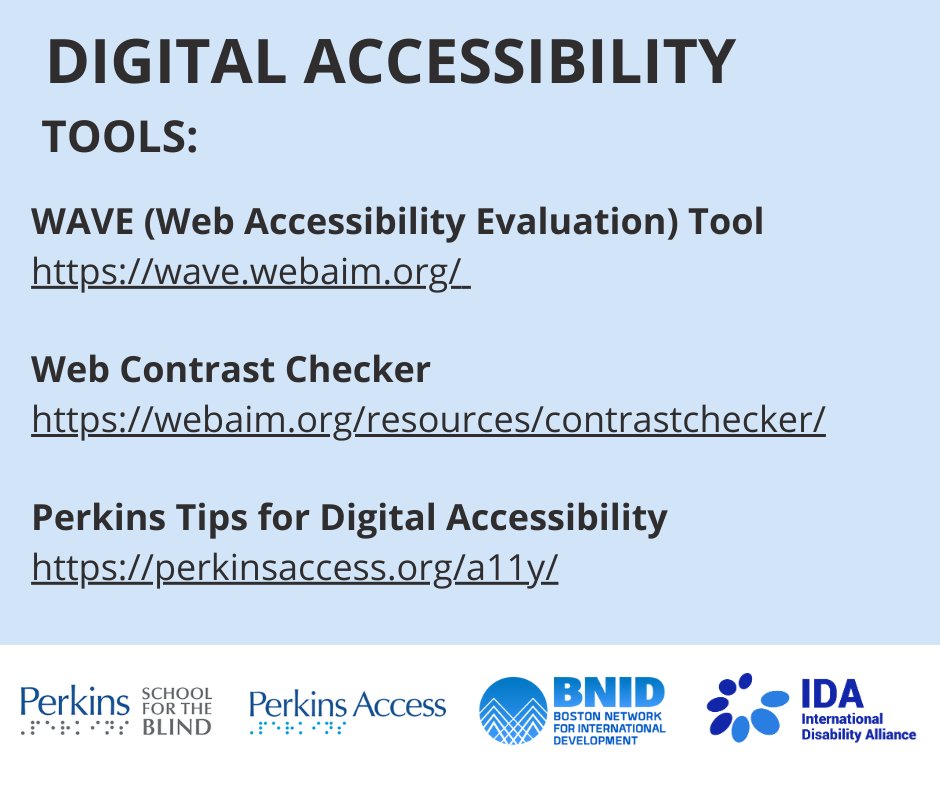 Missed @Perkins and @International Disability Alliance’s GAAD (#GlobalAccessibilityAwarenessDay) webinar? No problem, you can view the recording here! tiny.cc/opd7vz
Learn practical skills  and use the linked tools to promote #disability #inclusion at your workplace!