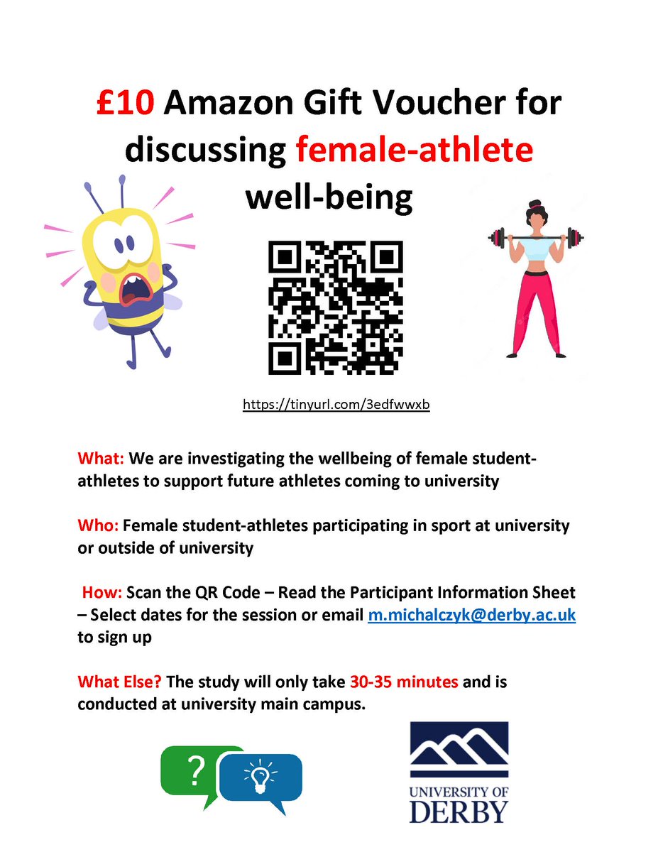Carolyn Plateau (@carolynplateau) on Twitter photo 📢 Calling female student athletes based in or around Derby - please help us with our ongoing study on student-athlete wellbeing. Contact <a href="/charlottescott1/">Charlotte Scott</a> for more details 👌📩 📢 Calling female student athletes based in or around Derby - please help us with our ongoing study on student-athlete wellbeing. Contact <a href="/charlottescott1/">Charlotte Scott</a> for more details 👌📩
