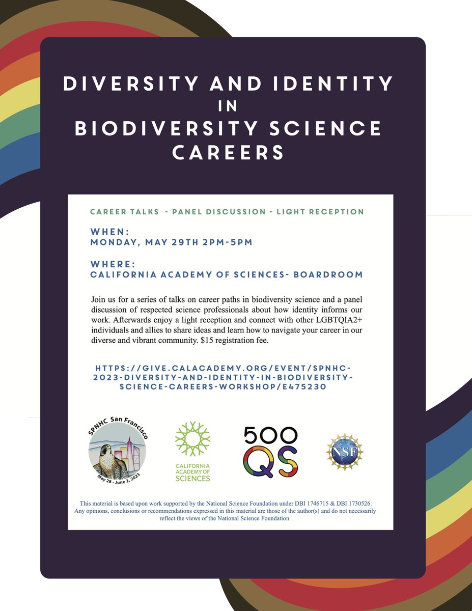 Shayle B Matsuda, Ph.D. (@wrong_whale) on Twitter photo For folks in the Bay Area - Diversity & Identity in Biodiversity Science Career workshop on Monday <a href="/calacademy/">California Academy of Sciences</a>. Great lineup and reg still open. See you there! π³οΈβπ #SPNHC2023 For folks in the Bay Area - Diversity & Identity in Biodiversity Science Career workshop on Monday <a href="/calacademy/">California Academy of Sciences</a>. Great lineup and reg still open. See you there! π³οΈβπ #SPNHC2023