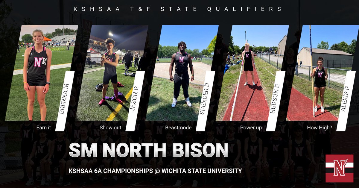 Good Luck to all of our athletes competing at the state meet at WSU!@SMNorthBooster; <a href="/SMNorthPTSA/">SM North PTSA</a>; <a href="/SMNPepClub/">SMN Pep Club</a>
 <a href="/SFLLeagueKS/">Sunflower League</a>