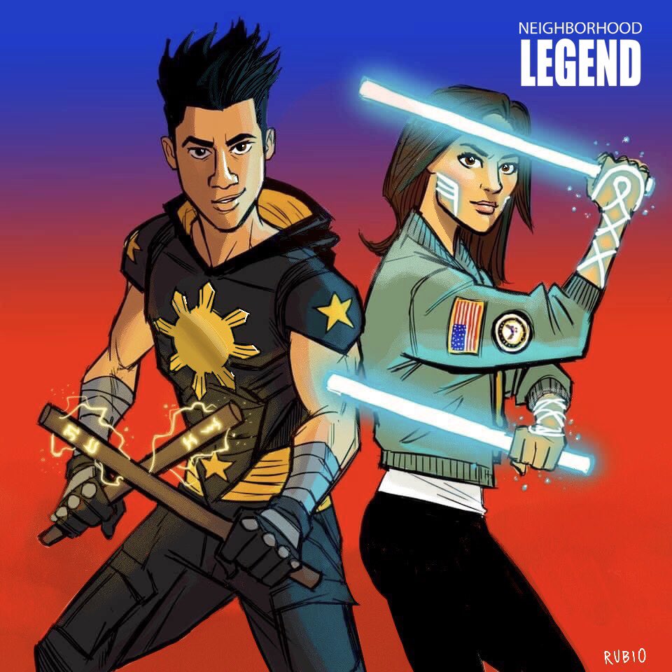 I am #FilipinoAmerican and this is my #passionproject the #NeighborhoodLegend. It is a #Fantasy #ActionAdventure that features #FilipinoMartialArts and #FilipinoMythology! This is a drawing of #DannyReyes and #JocelynJones… instagram.com/p/CstXsG9RtnN/…

Happy #AAPIHeritageMonth!