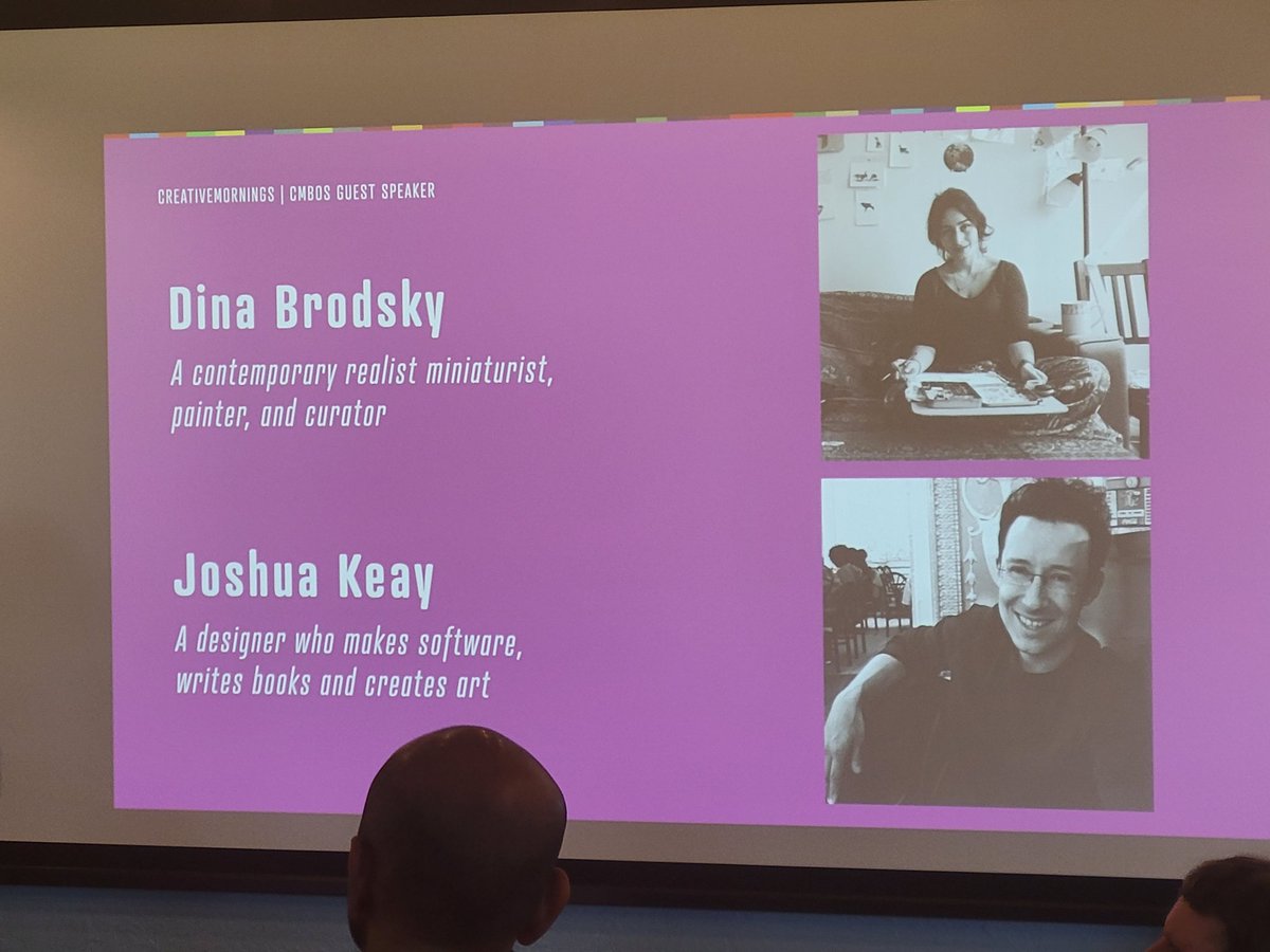 jeckman's tweet image. Dina Brodsky and Joshua Keay at #cmbos