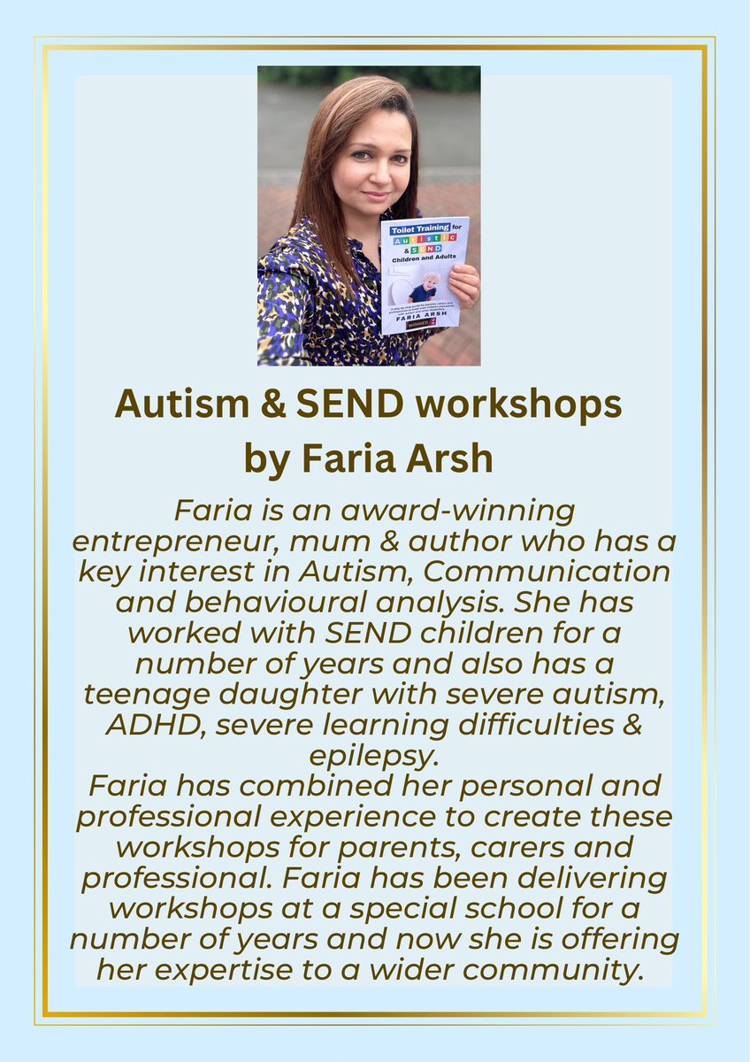 For those in/around Birmingham. 

Whether you are a parent, carer or professional, you are welcome to join us. 

We will be learning about Autism and positive strategies to deal with behavioural difficulties. 

#autism #autismawareness #autismfamily #livingwithautism