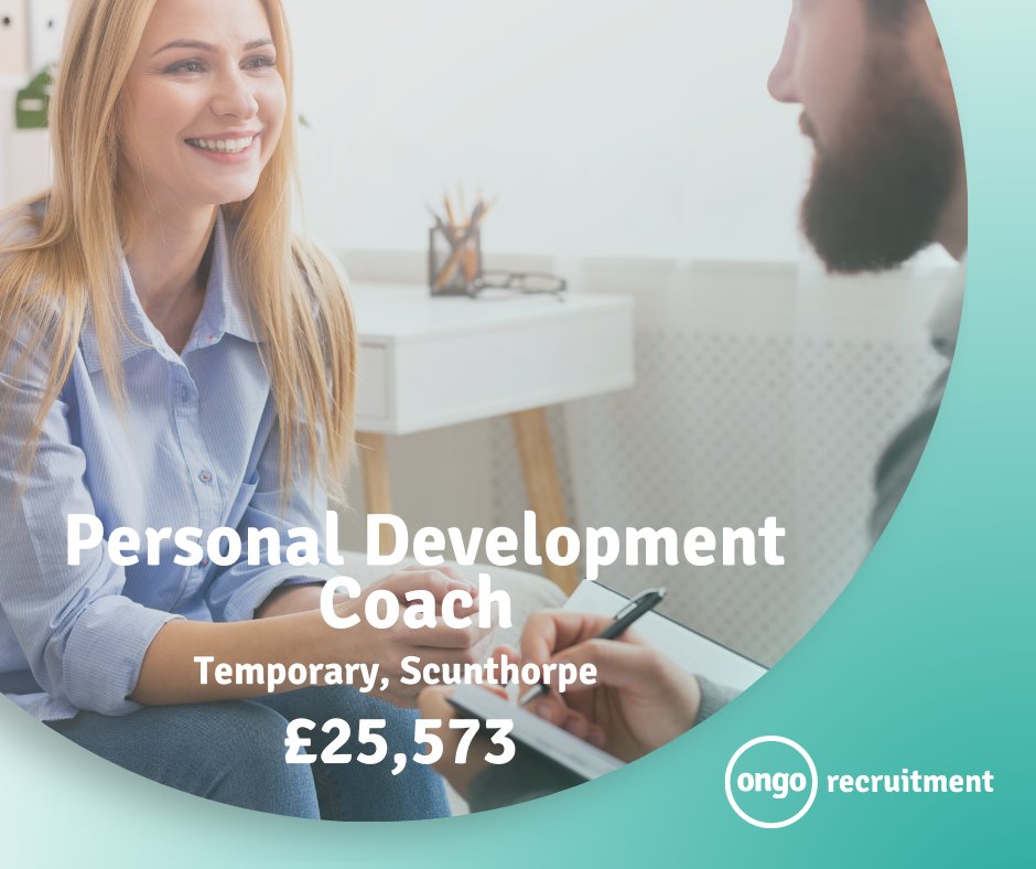 We are currently recruiting for a Personal Development Coach working full time Monday to Friday on a fixed term contract until March 2023 in our Scunthorpe office.

For more information and to apply - ongorecruitment.co.uk/looking-for-a-…