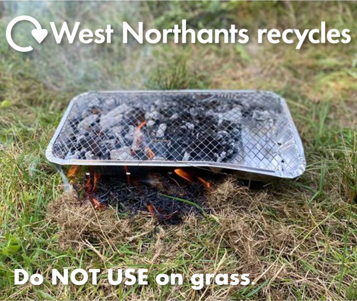 This Bank Holiday, please resist those single use BBQ urges. Enjoy West Northant's open spaces and parks, if you want to take food with you choose a picnic and a blanket. For your rubbish use a bin or take it home. Remember #YourRubbishIsYourResponsibility
#SayNoToSingleUse