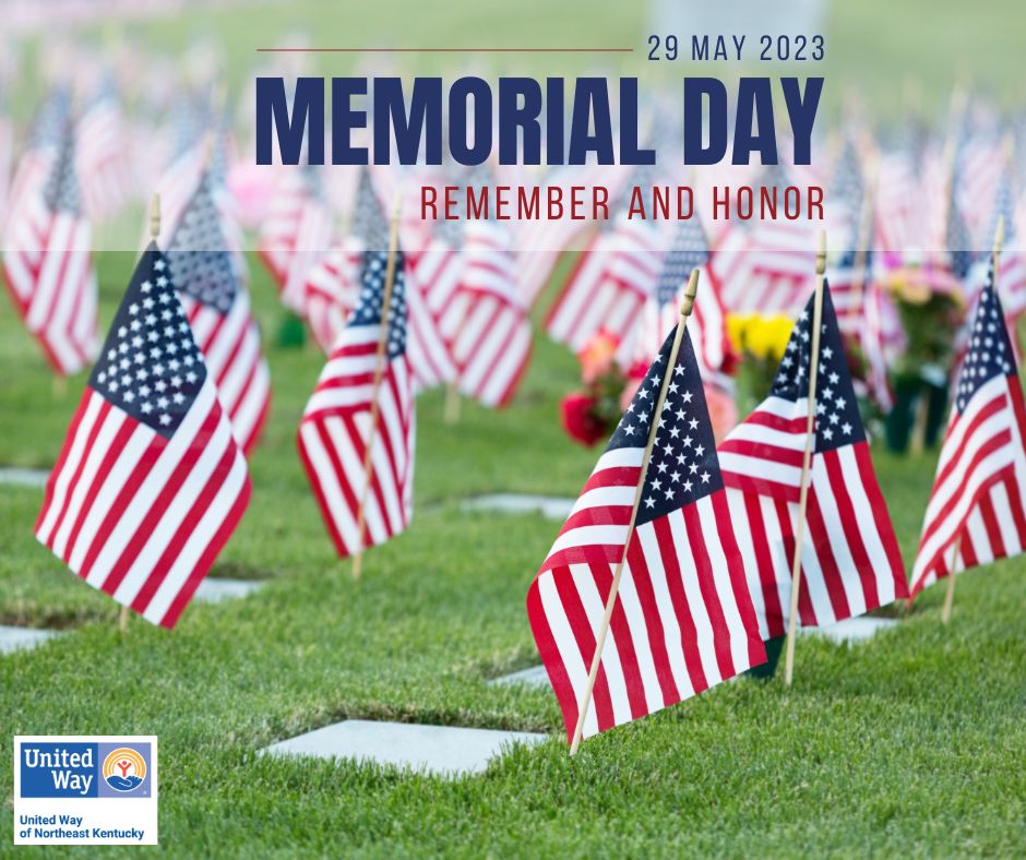 In observance of Memorial Day, the UWNEK will be closed Monday, May 29. We will be open normal office hours Tuesday, May 30. Wishing you all a safe and happy holiday! ❤️🤍💙
#MemorialDay2023 #RememberandHonor #UWNEK #LiveUnited