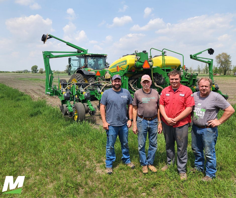 Yesterday, #MTCPrecisionAg and #MTCAgronomy instructors Devon Russell (left) and Rick Kriese (right) took time out of their summer break to plant soybeans for Brent Mutziger (an Automotive Mechanics student in the late '90s), who is battling cancer. #BeTheBest #MitchellTech